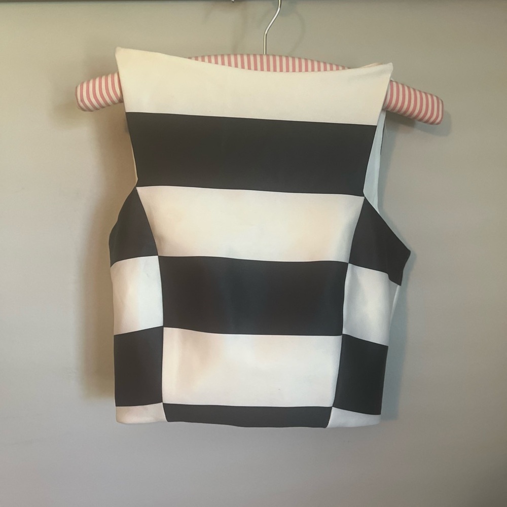 ASOS Striped Formal Crop Top